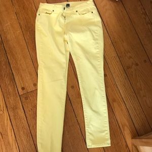 Yellow skinny jeans London Jean